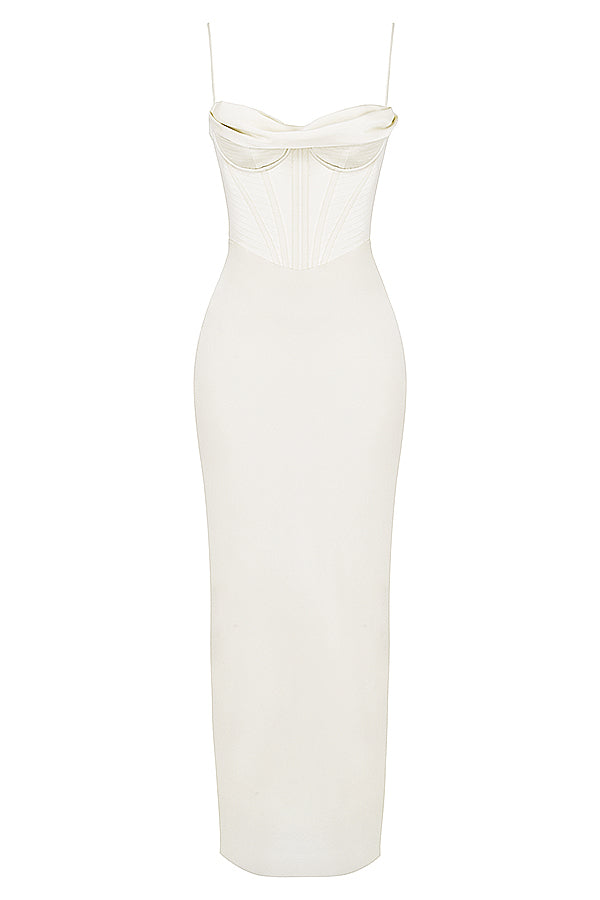 Elegant corset maxi dress