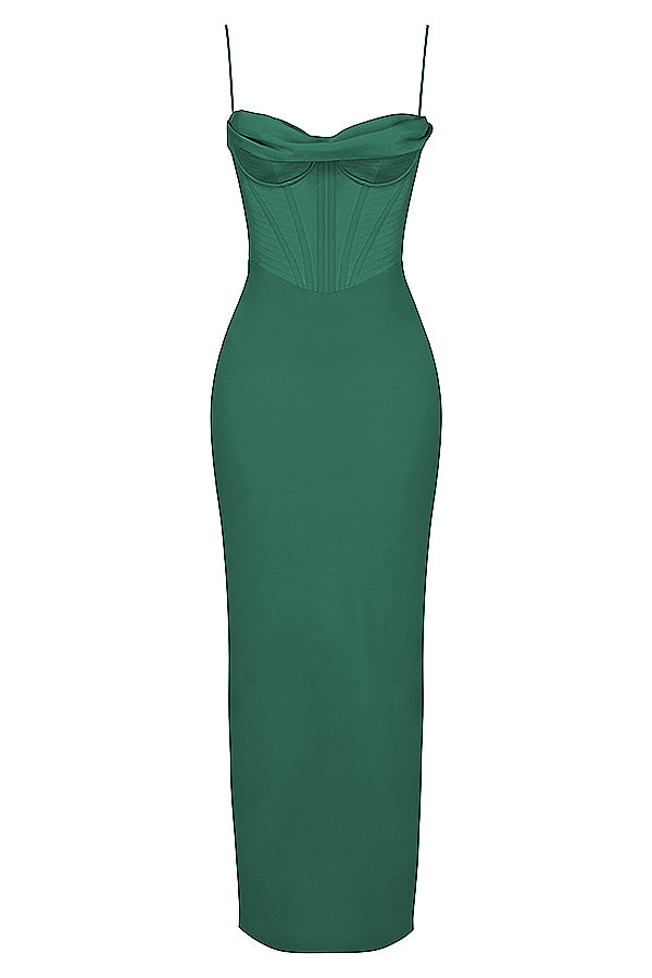 Elegant corset maxi dress