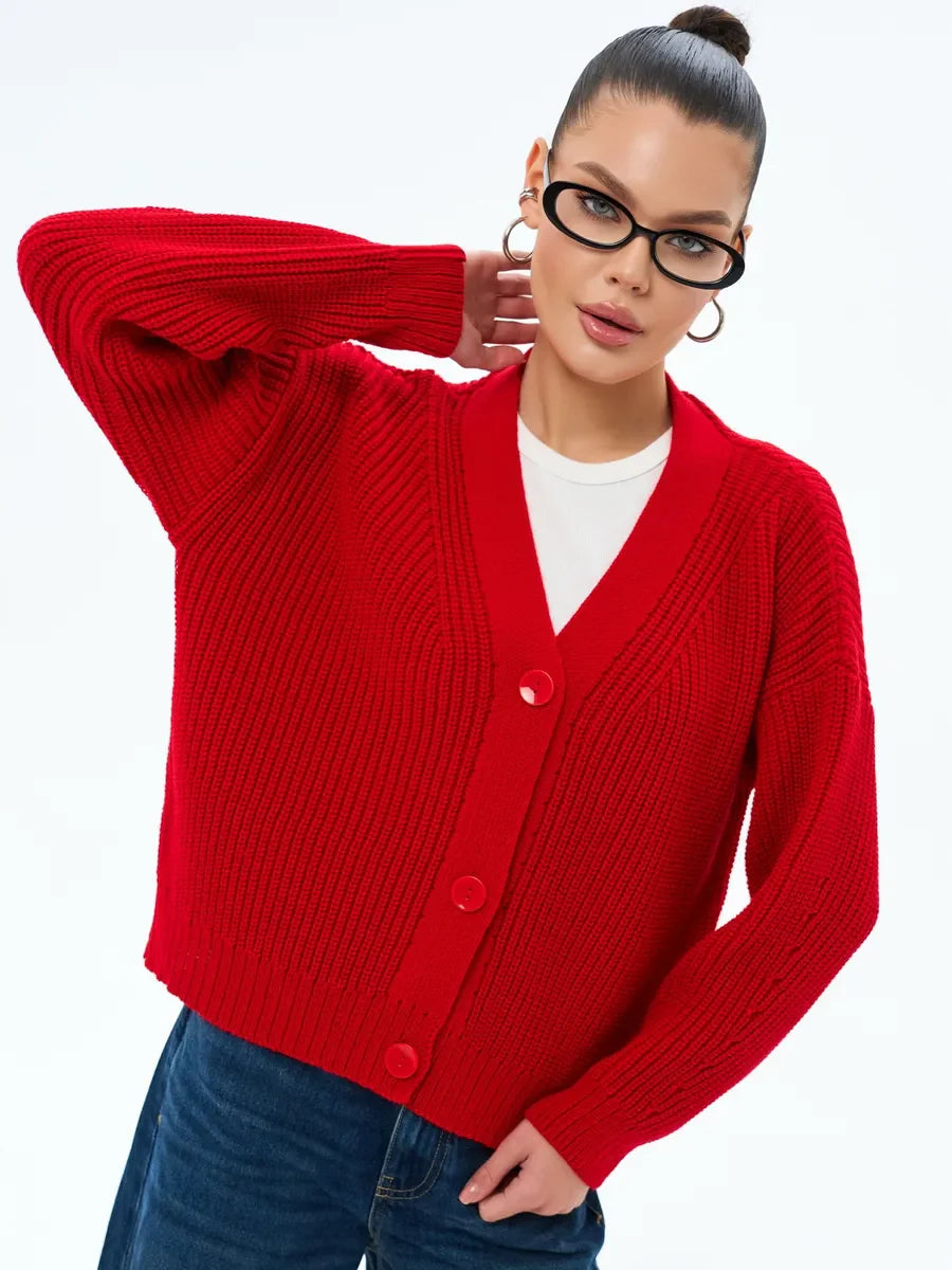 Oversized Thick Knitted Cardigan