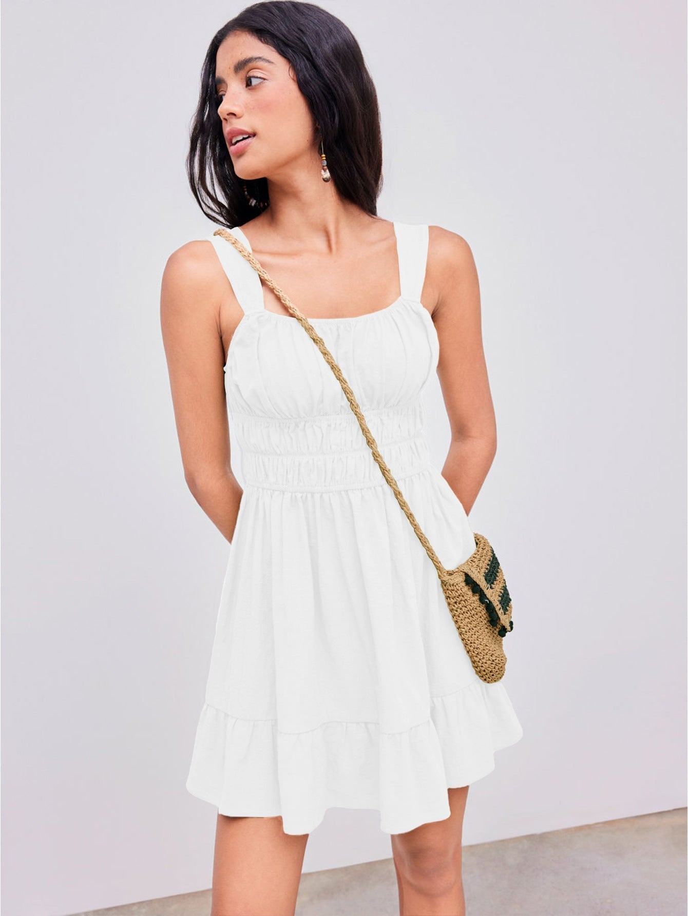 White dress with texture