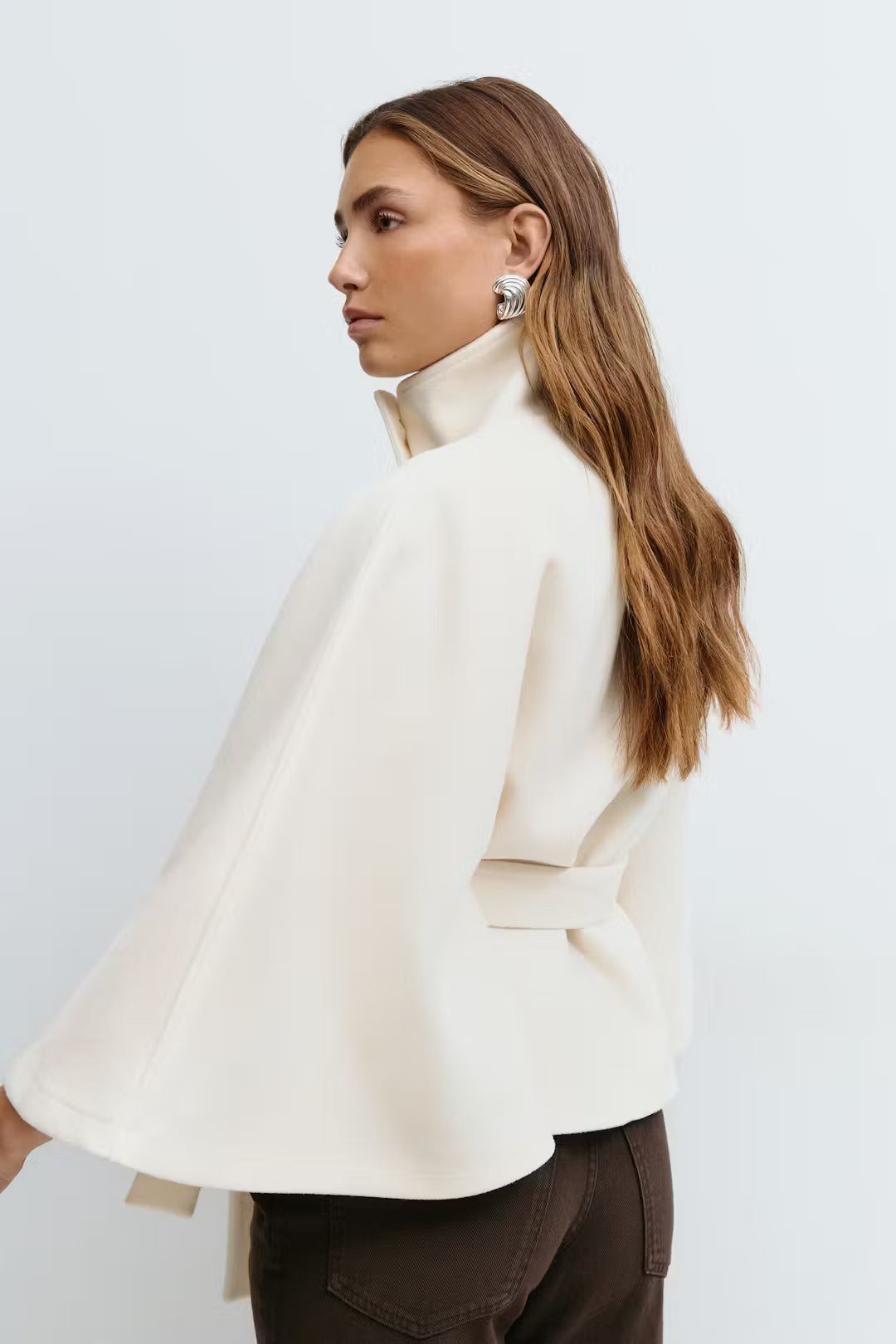Belt Cape Loose Jacket