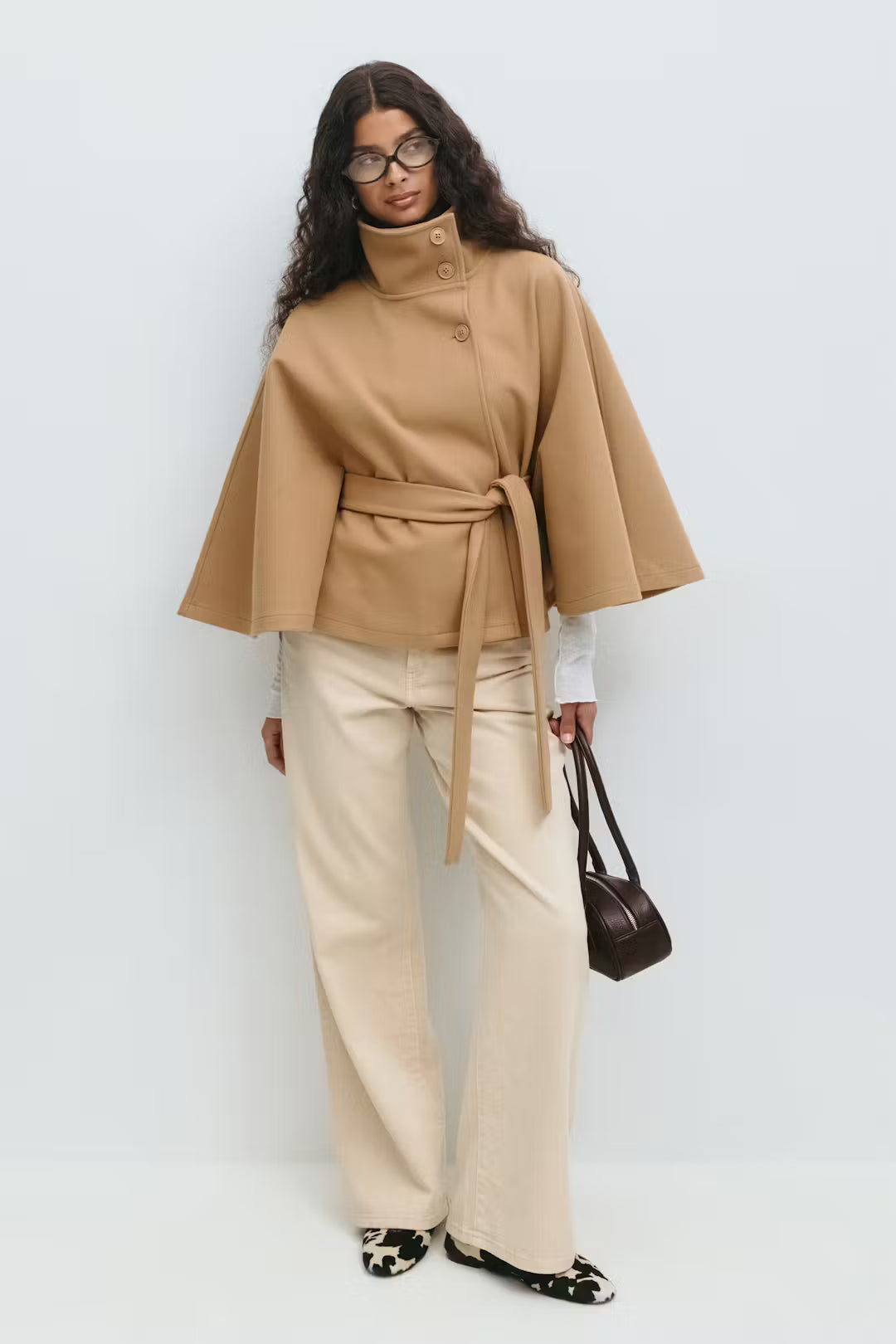 Belt Cape Loose Jacket