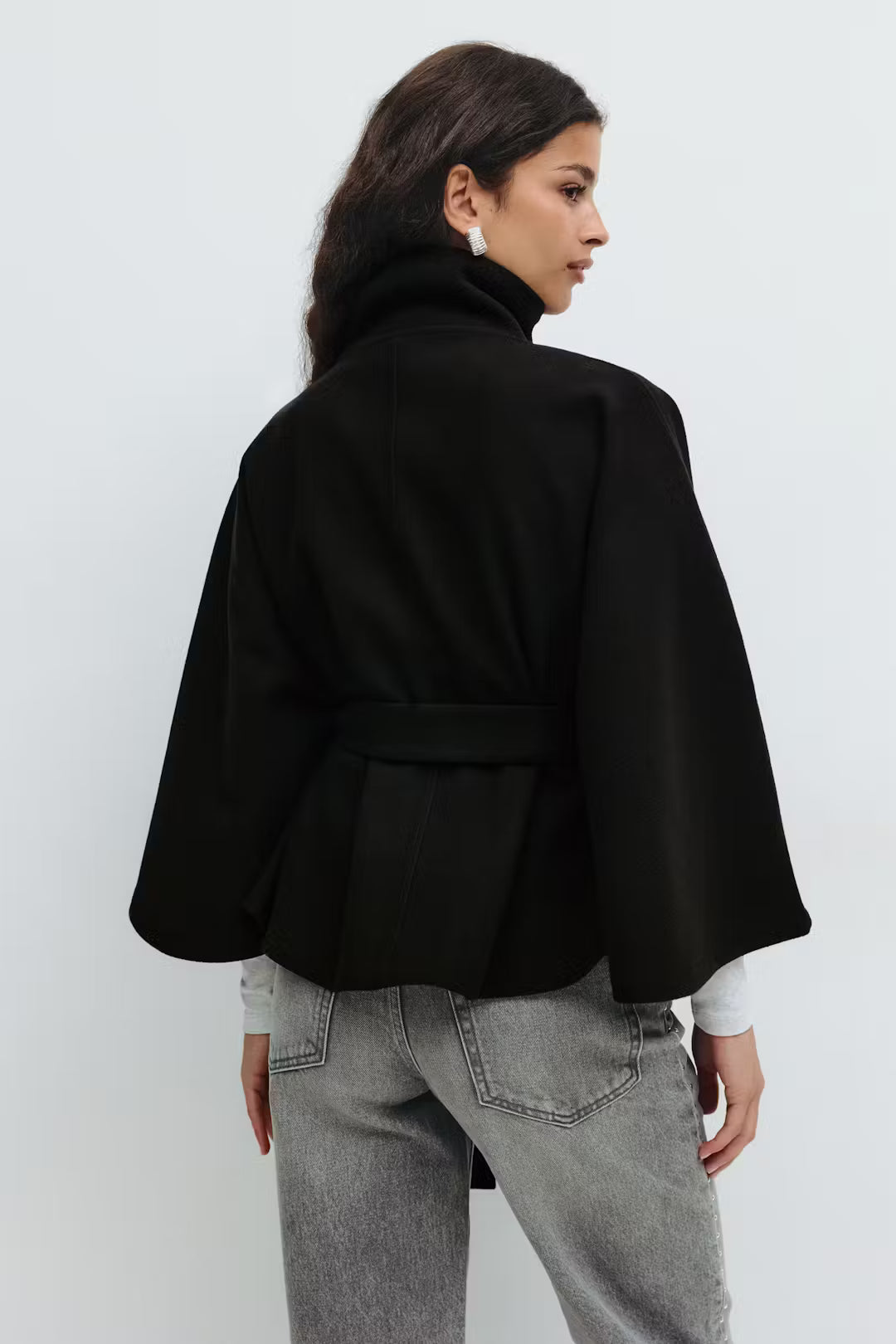 Belt Cape Loose Jacket