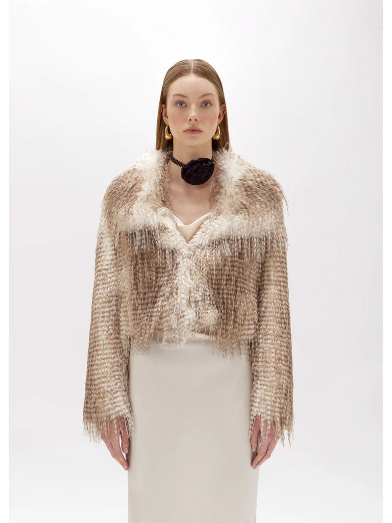 Peacock Fur Jacket