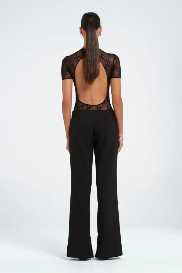 Backless Lacy Top