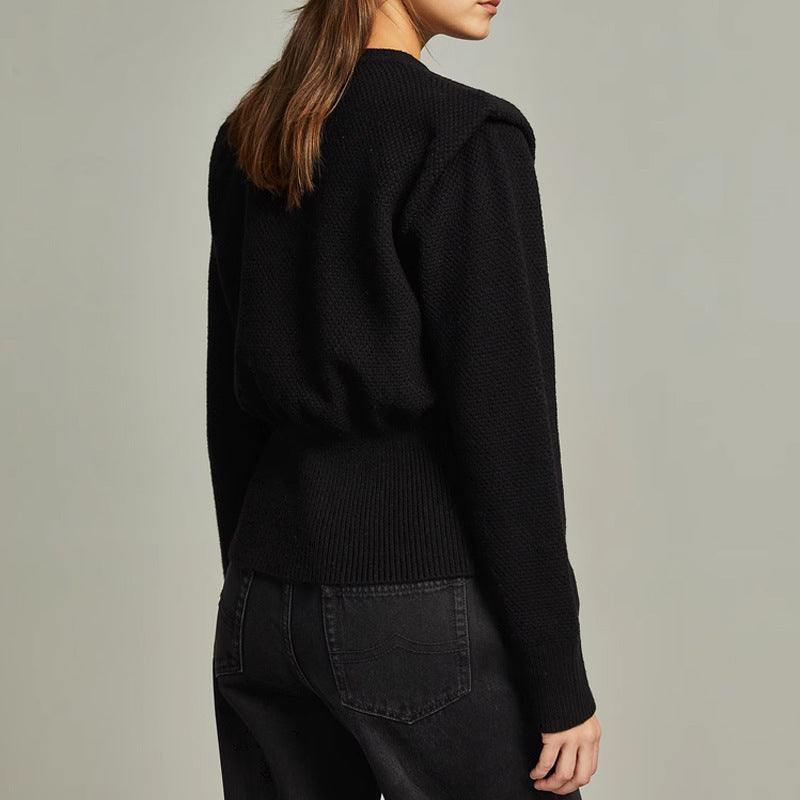 Buttoned Up Cardigan In Black