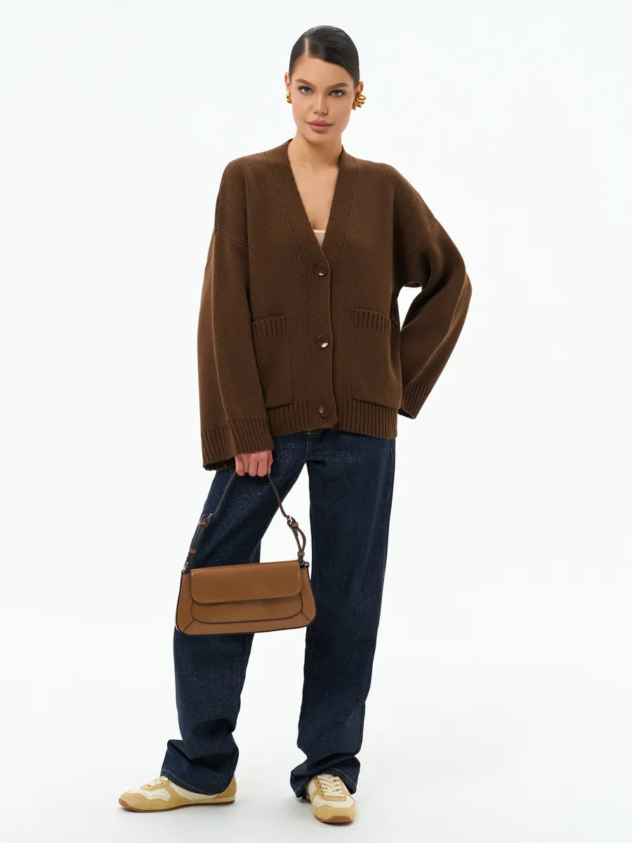Oversized Thick Knitted Cardigan