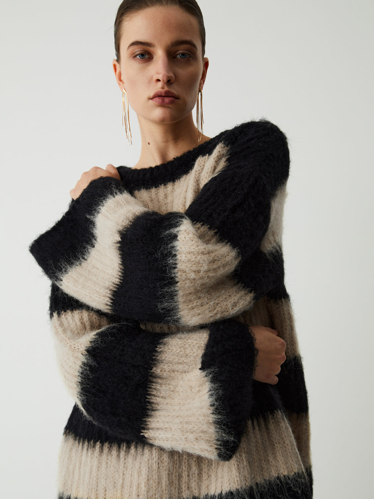Striped sweater for women