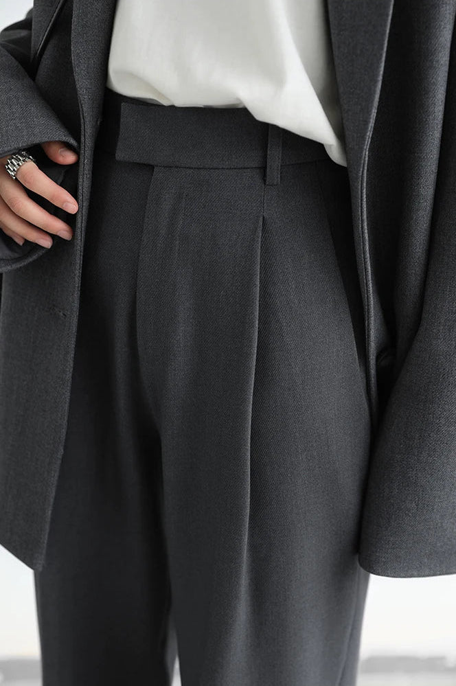 Twill Wide Leg Pants