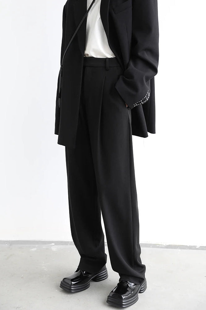 Twill Wide Leg Pants
