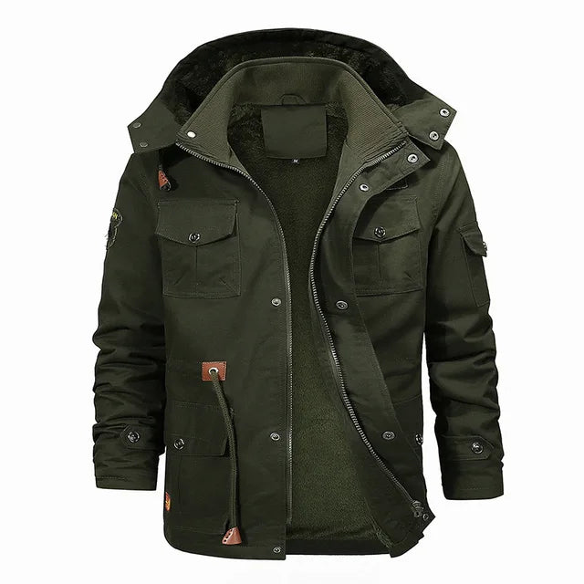 Dieter warm fleece jacket with hood
