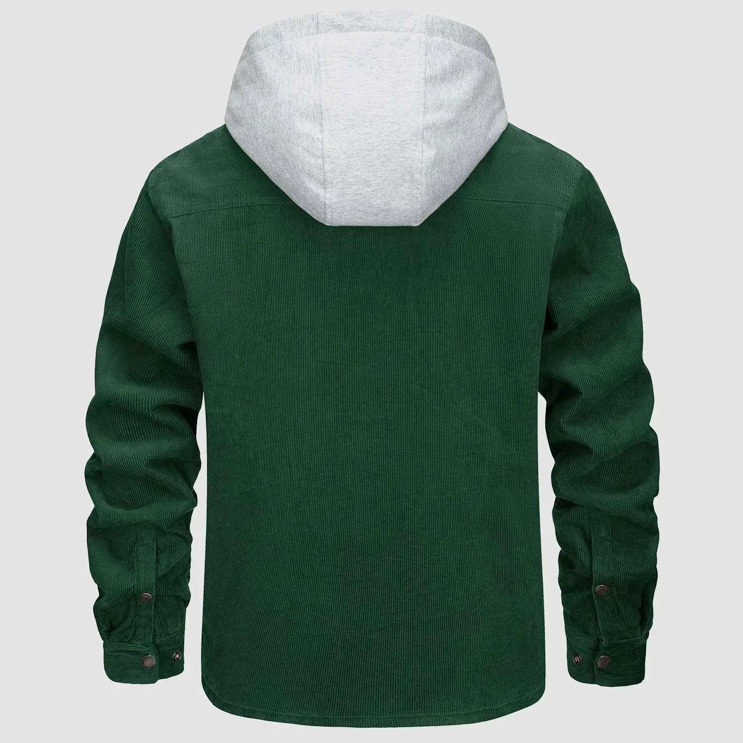 Men's ribbed hooded jacket
