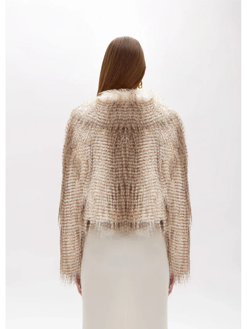 Peacock Fur Jacket