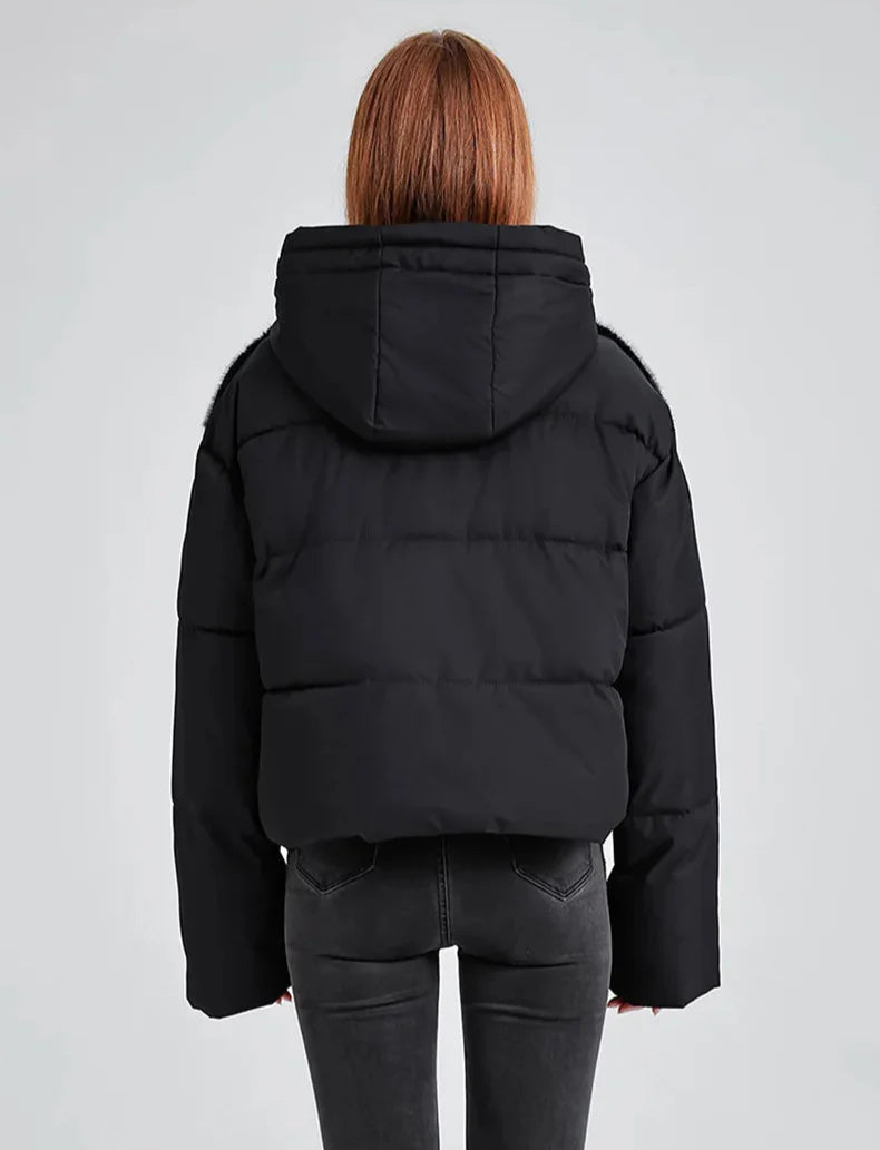 Splicing Fur Jacket