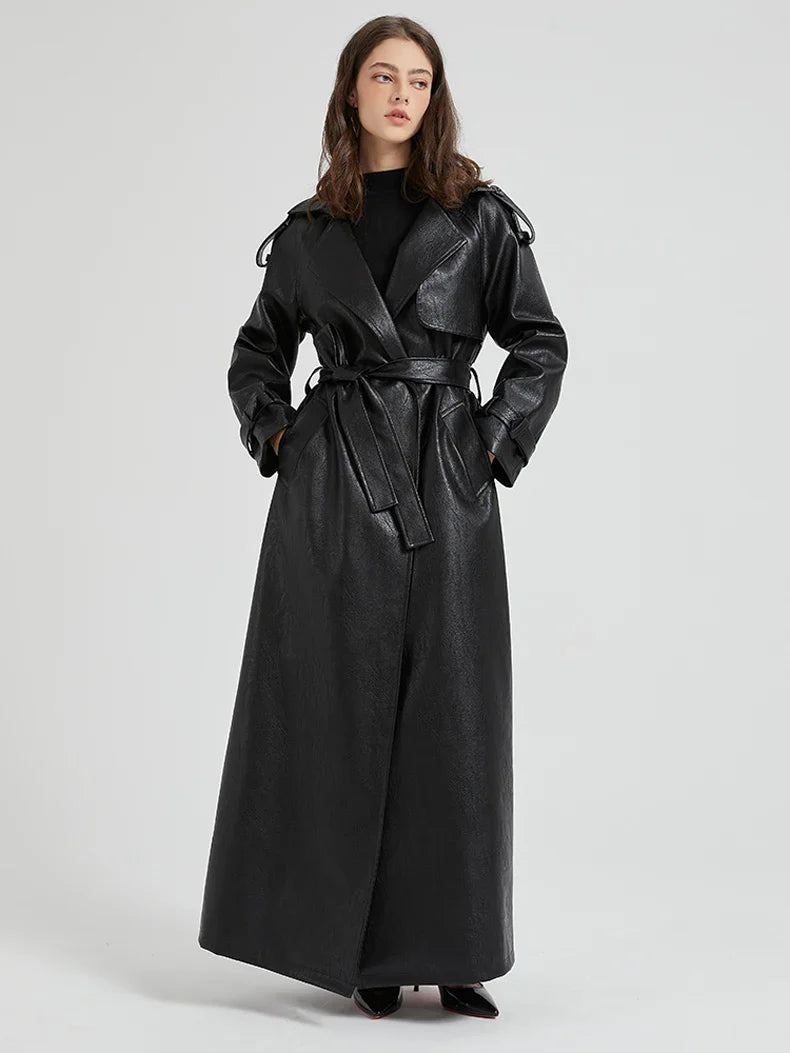 Long Leather Coat