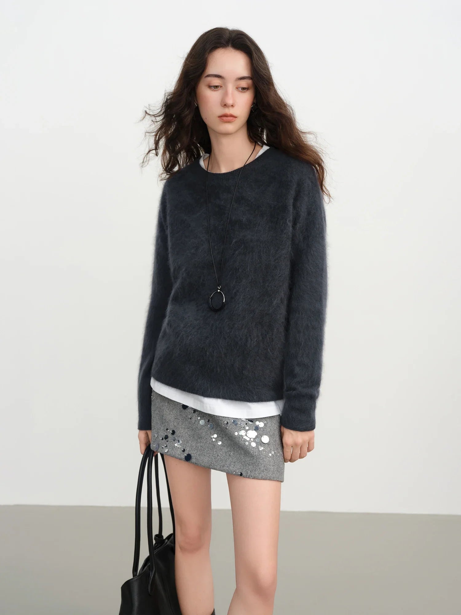 Wool Blend Cashmere  Pullover