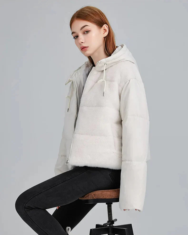 Splicing Fur Jacket
