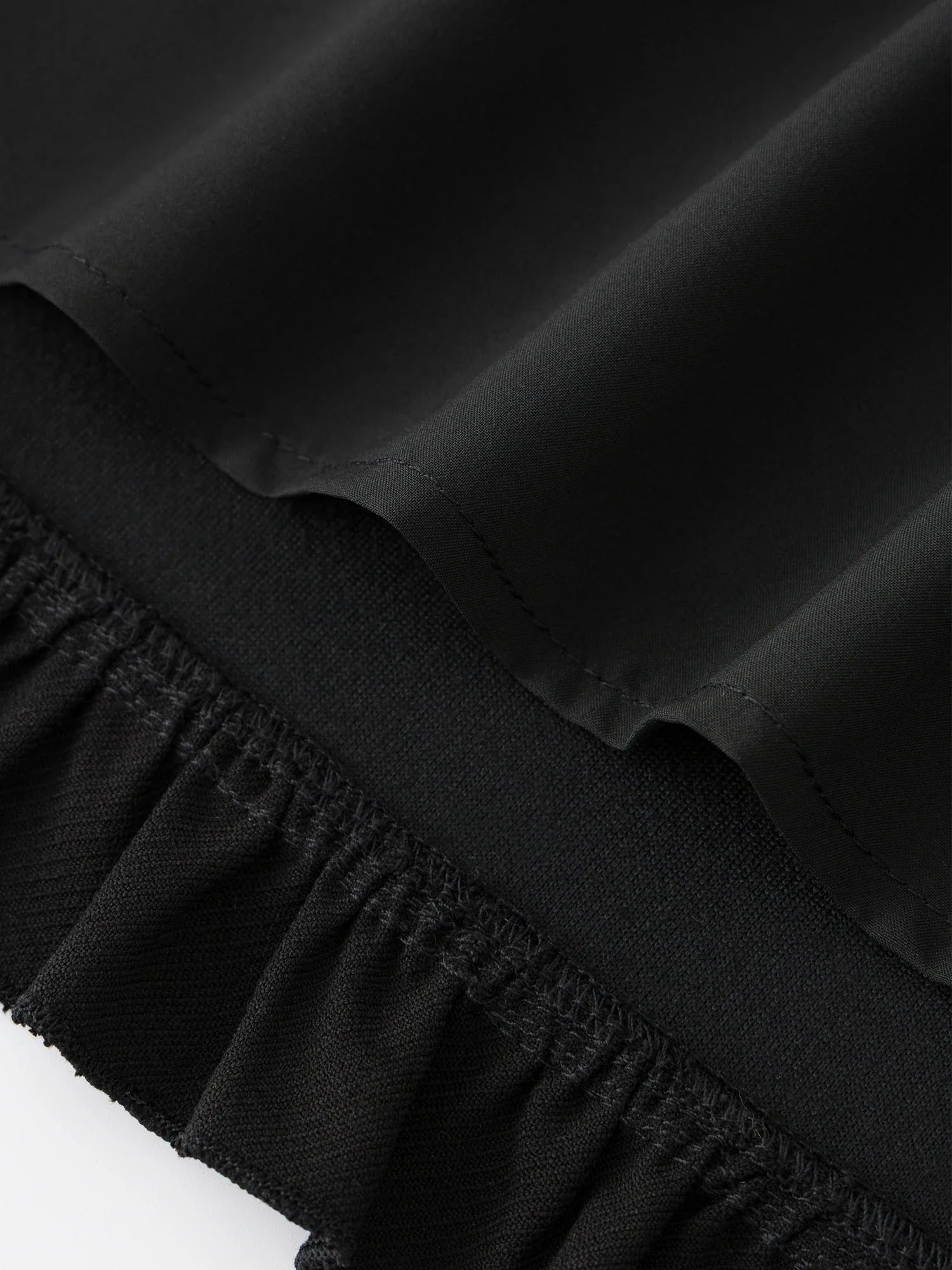 Ruffled Black Skirt