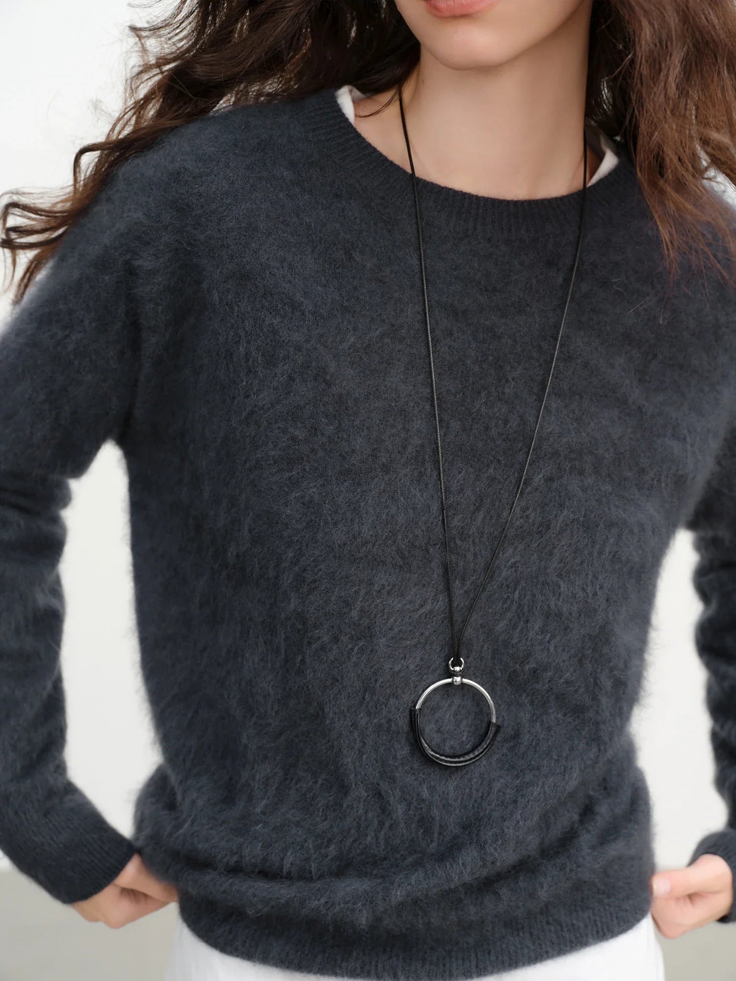 Wool Blend Cashmere  Pullover
