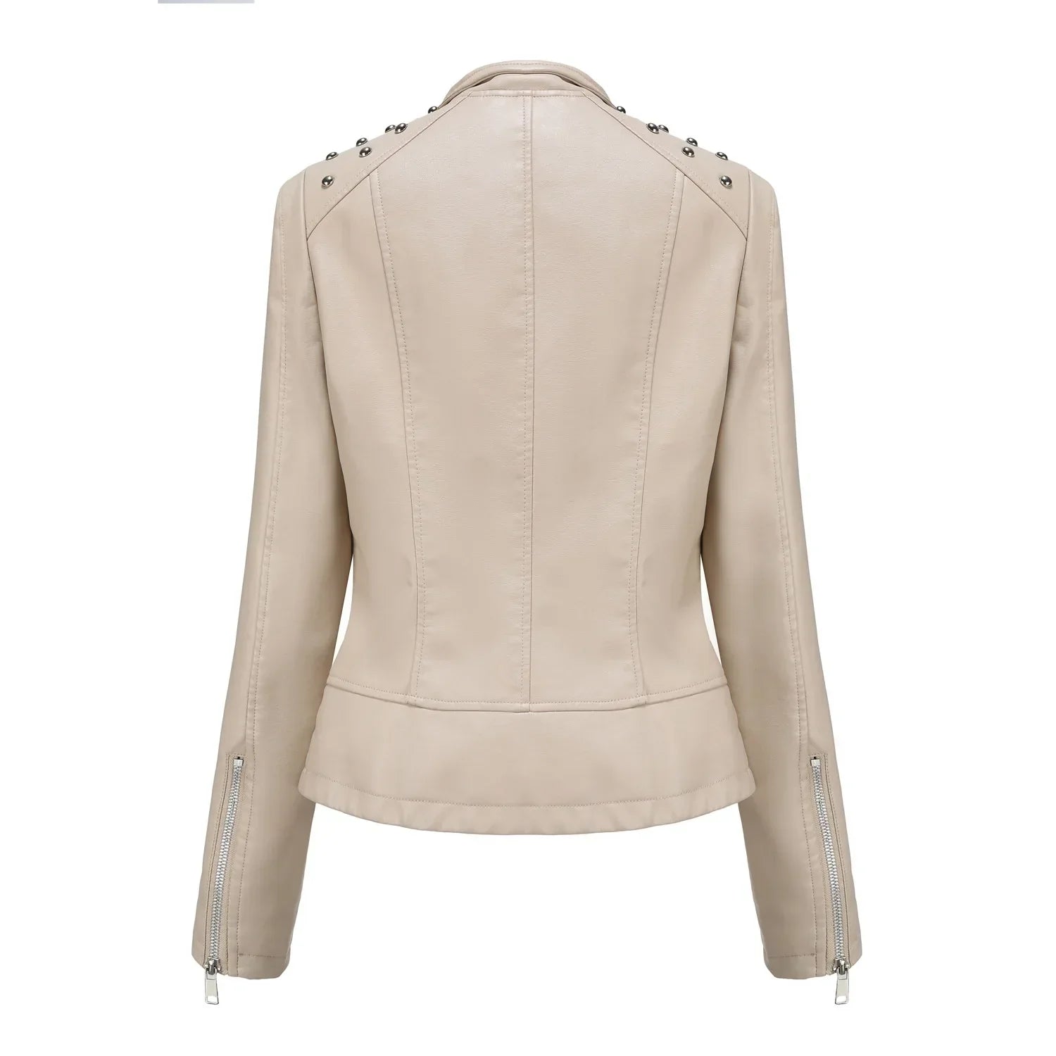 Short Slim Leather jacket