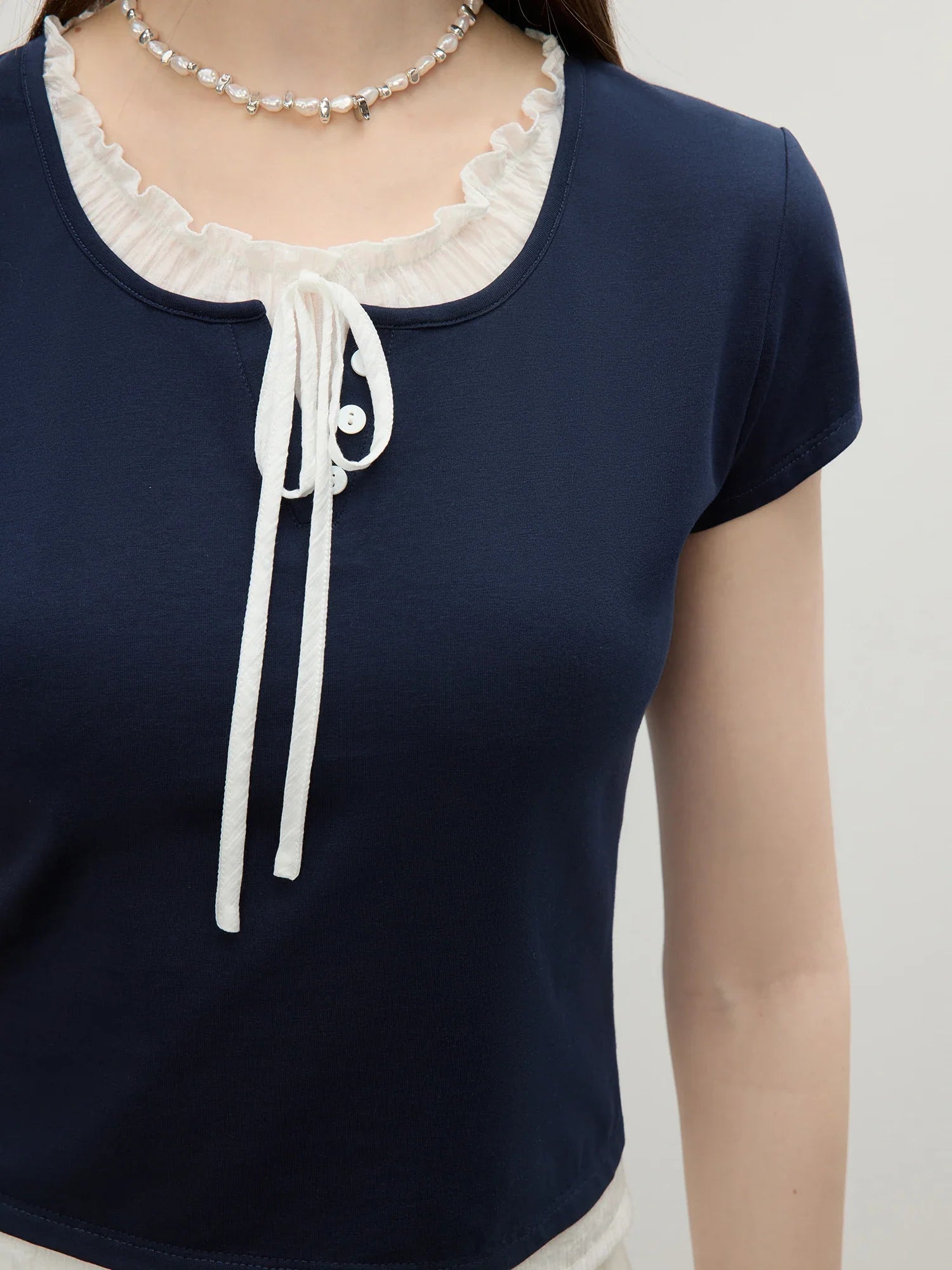 Elegant Navy Blue Top