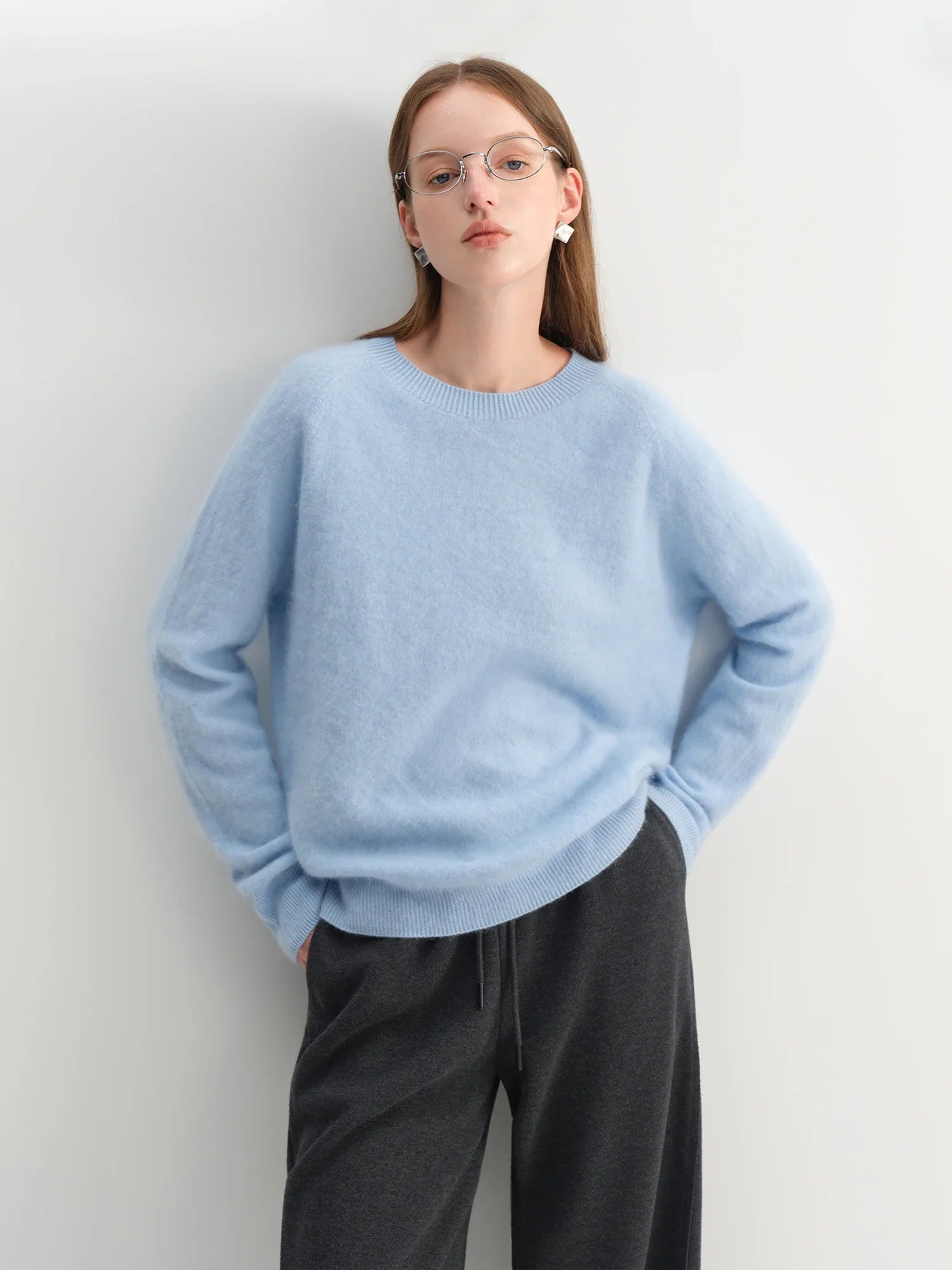 Wool Blend Cashmere  Pullover