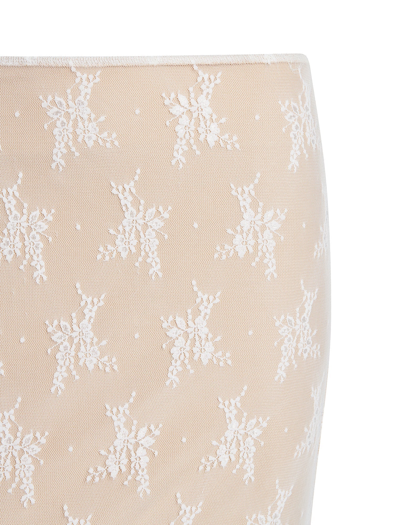 Elegant translucent top with skirt