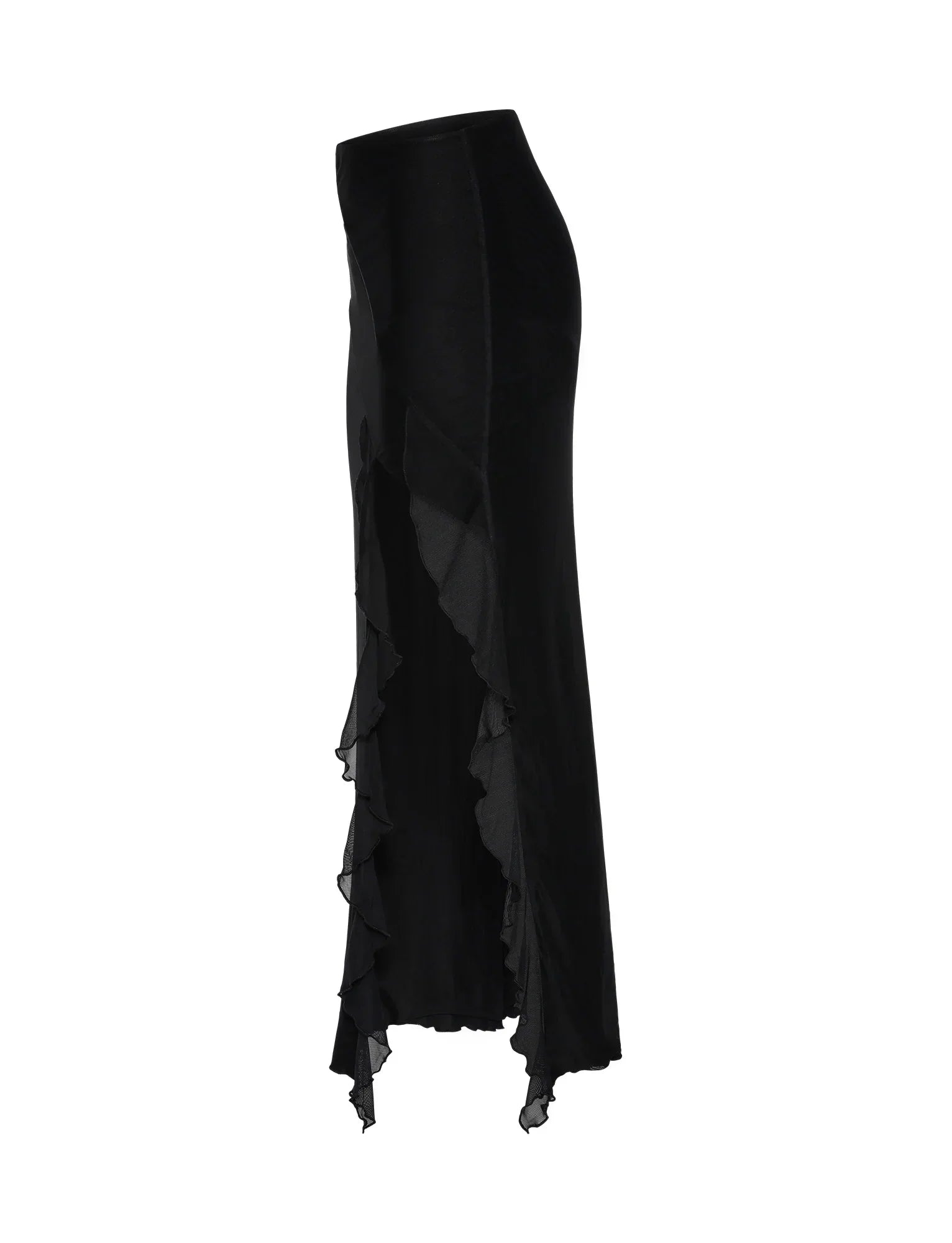 Casual black crop top with skirt