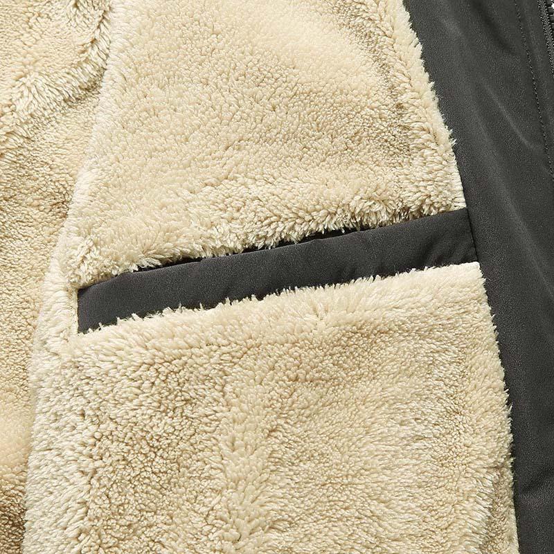 Light jacket with fur for men