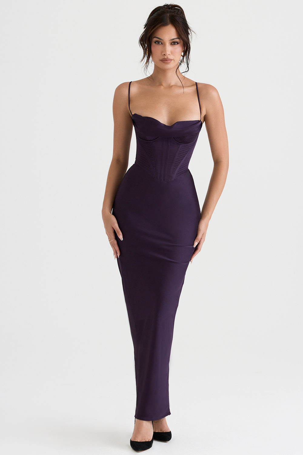Elegant corset maxi dress