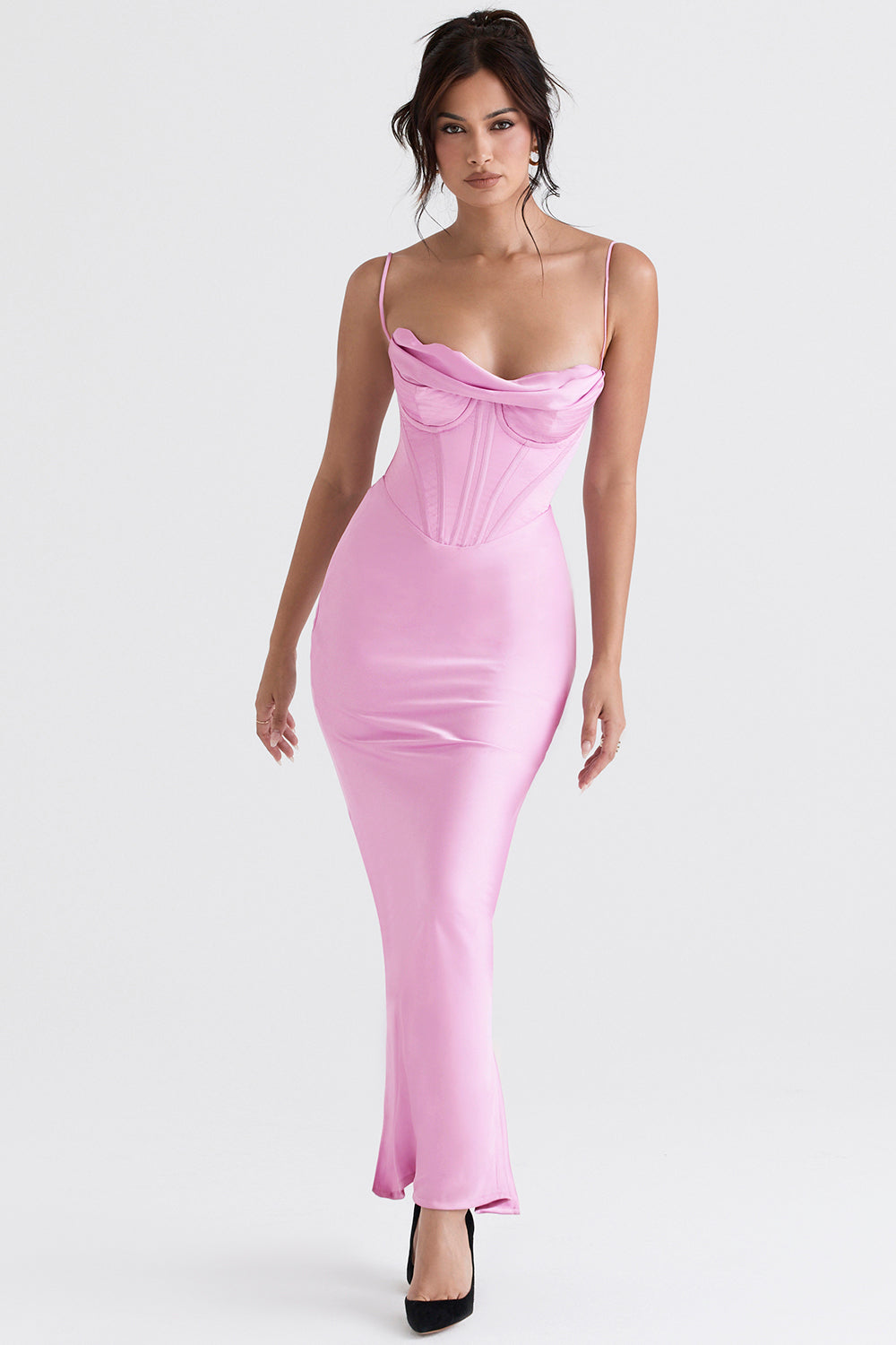 Elegant corset maxi dress