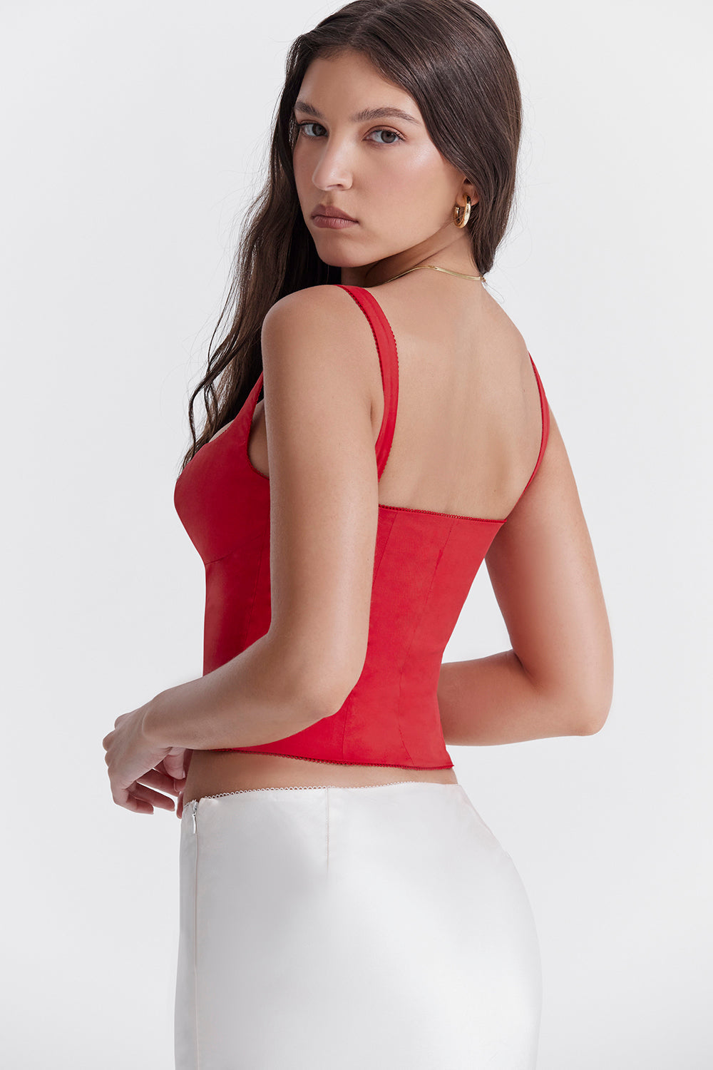 Cherry red corset