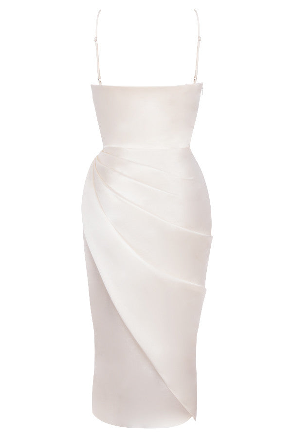 Satin balcony corset dress