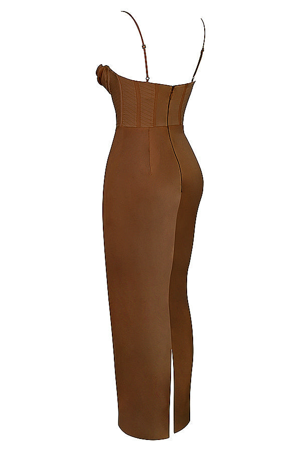 Elegant corset maxi dress