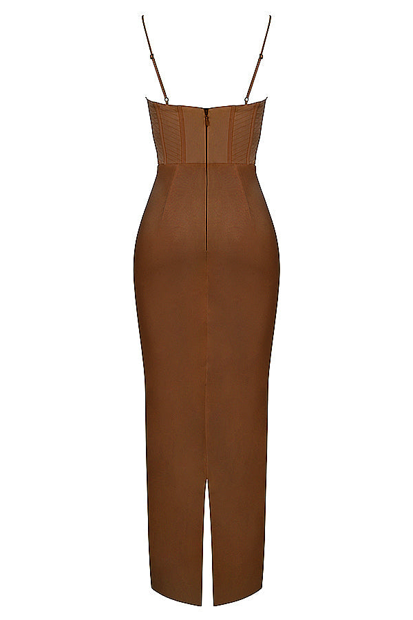 Elegant corset maxi dress