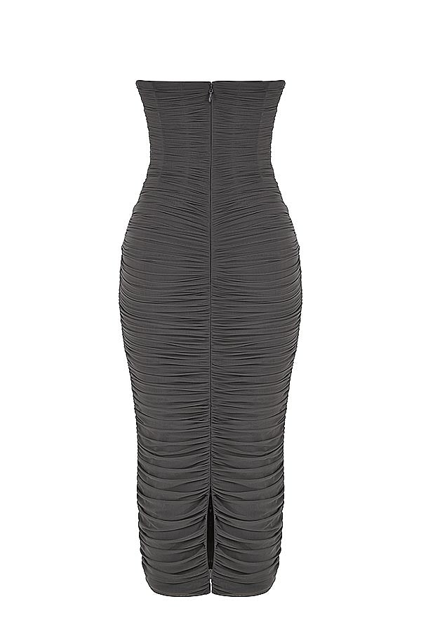 Shadow strapless corset dress