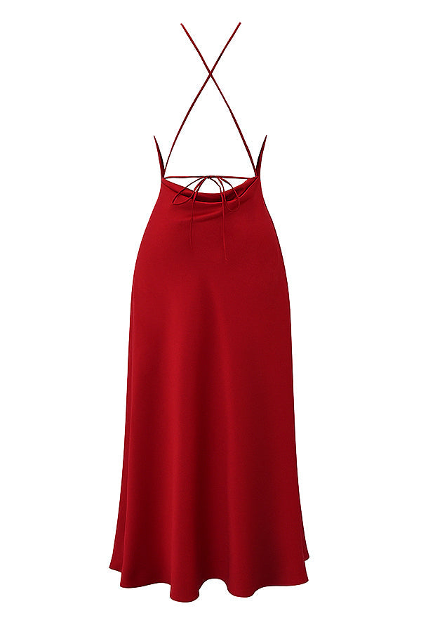 Luxury maxi dress with thigh split