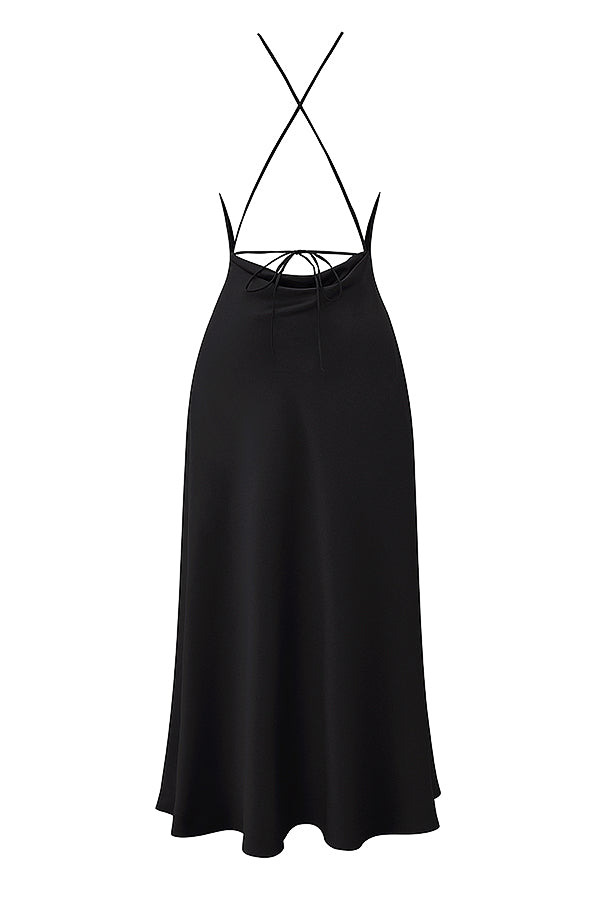 Luxury maxi dress with thigh split