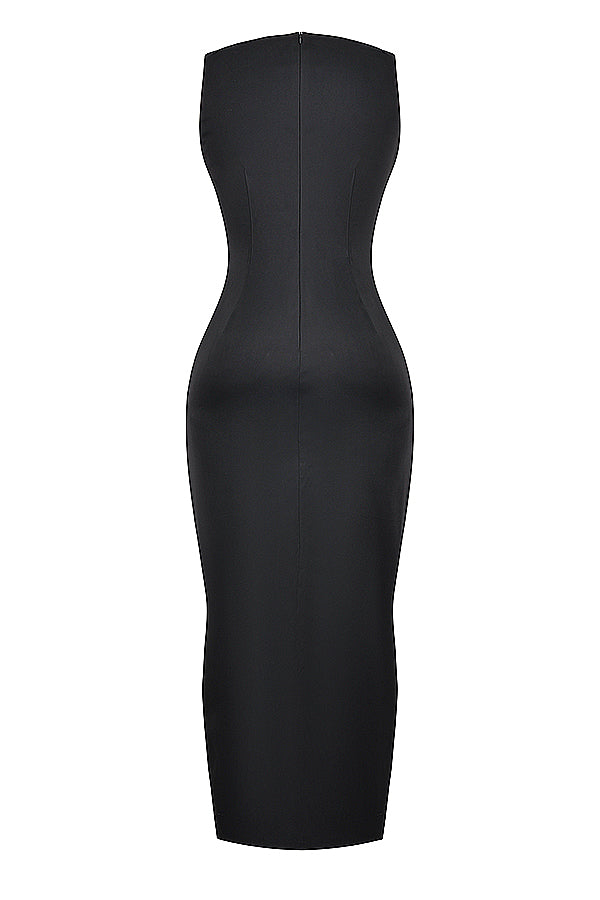 Black maxi dress