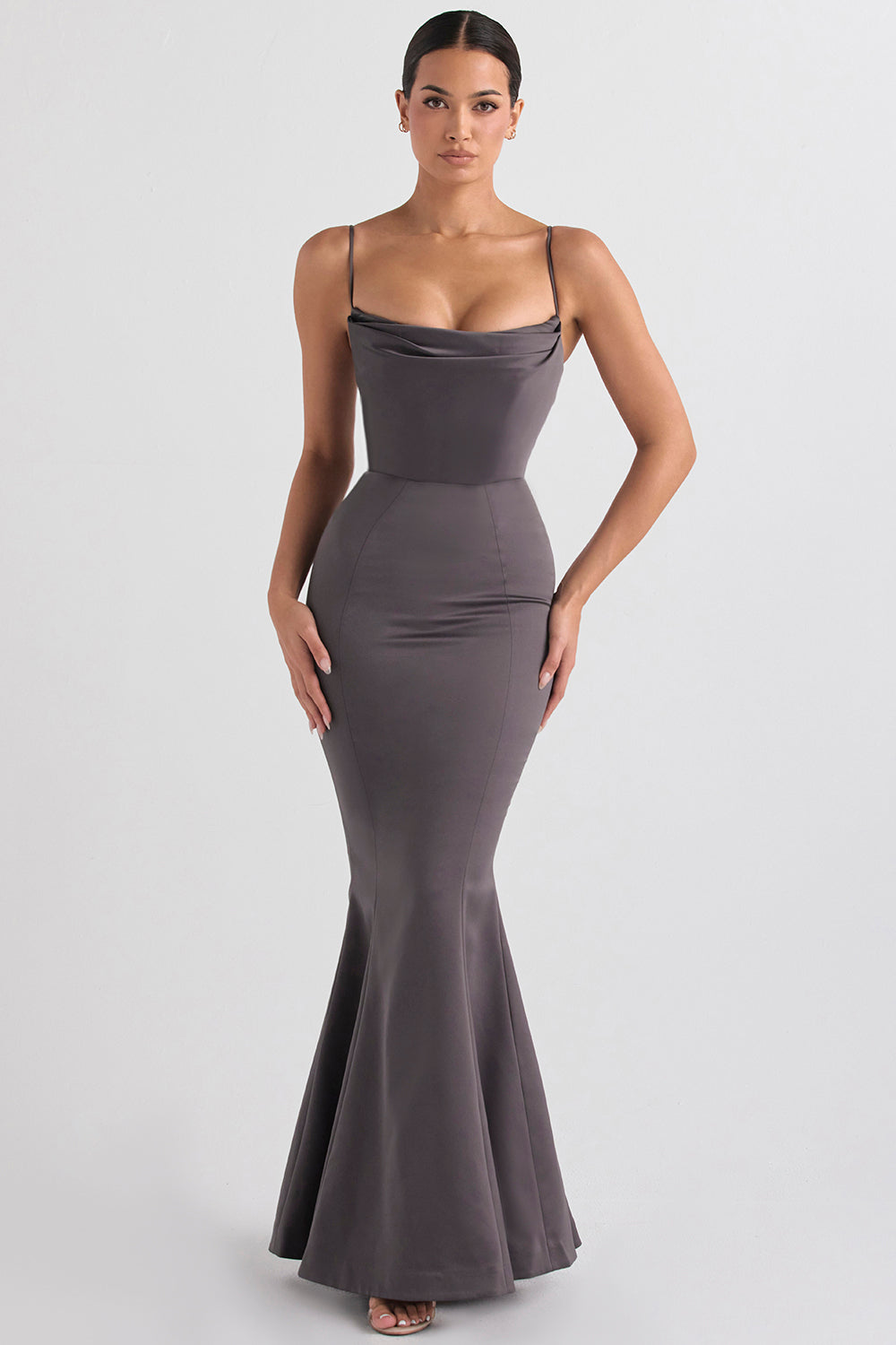 Satin Fishtail Dress